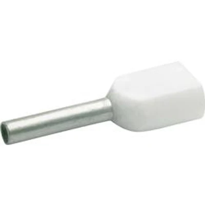 Afbeelding van Klauke 8698 Dubbele adereindhulzen 0.5 mm² Deels geïsoleerd Wit 1000 stuk(s)