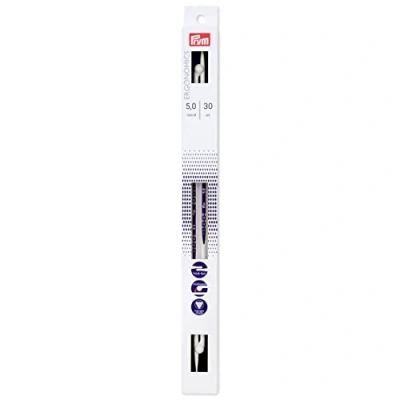 Afbeelding van Prym 190 306 Ferro da Maglia ergonomico a Punta Singola, 5 mm/30 cm, Bianco, Taglia unica