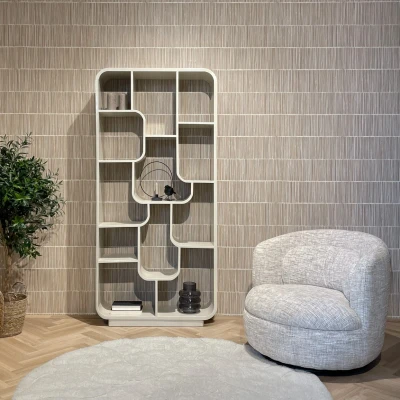 Afbeelding van Livingfurn Brix Logan stellingkast off white Hout