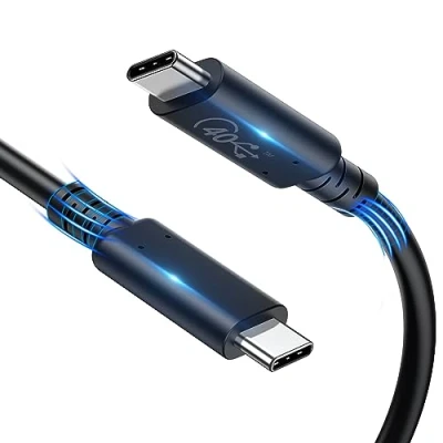 Afbeelding van USB C naar kabel, 8K @60Hz [USB IF gecertificeerd] 4.0 Gen 3 100 W Power Delivery 40 Gbp/s gegevensoverdracht, perfect voor iPhone 15/Plus/Pro/Pro Max, Galaxy, MacBooks en meer,