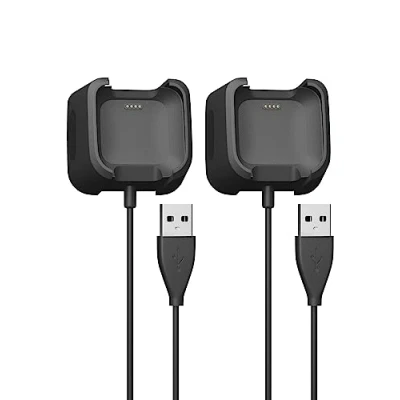 Afbeelding van Sinoacc Oplader voor Fitbit Versa 1/Versa Lite/Versa SE vervangende oplaadkabel Versa, SE, Lite Smart Watch (3,3ft/1m) 2Pack