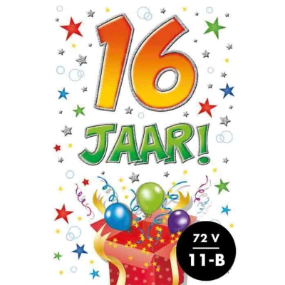 Afbeelding van Kaart That funny age 16 jaar TFA020