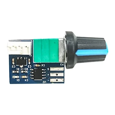 Afbeelding van Ventilator toerentalregelaar, PWM ventilatorbesturing, DC 12V 4 draads thermostaat regelaar toerentalregelaar met schakelaar
