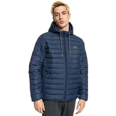 Afbeelding van Quiksilver Scaly Jas, Heren, Maat: XS, Navy blazer