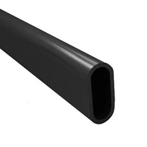 Afbeelding van Kastroede mat zwart 30 x 14 mm lengte 1500