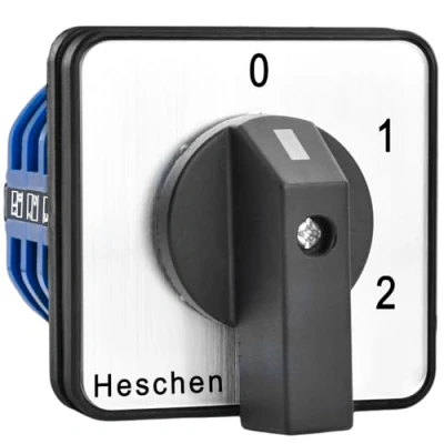 Afbeelding van Heschen Universele keuzeschakelaar met roterende nok, SZW26 40/0 3.3, 660V 40A, 4 posities 3 fasen, 12 klemmen, CE
