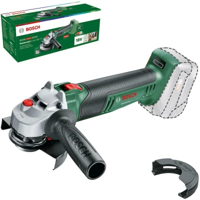 Afbeelding van Bosch Home and Garden 06033E5000 Universal Grind 18V 75 accu compacte haakse slijper zonder 18 volt systeem voor slijpen scheiden en borstelen in verschillende materialen doos