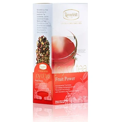 Afbeelding van Ronnefeldt Fruit Power &#039;Joy of Tea&#039; vruchtenthee met aardbeien frambozensmaak, 15 theezakjes, 54 g, aantal: 2 stuks
