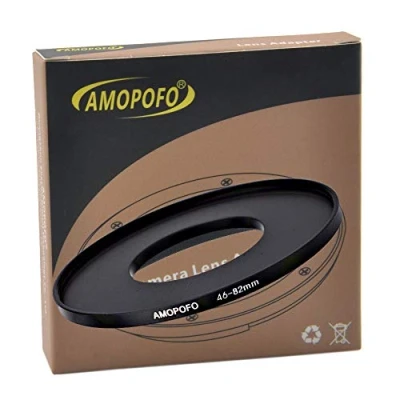 Afbeelding van 46 tot 82 mm metalen filterring, Step up filteradapter ring van cameralens met filterschroefdraad naar filterring