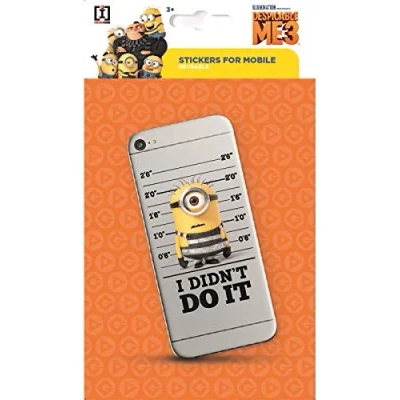 Afbeelding van Imagicom Telefoonsticker Minions Junior 19 X 11 Cm Pvc Geel