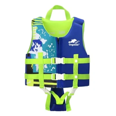 Afbeelding van Gogokids Zwemvest voor kinderen, Folat jas, zwemtraining peuters, Bouyancy badpak, help zwemkleding baby&#039;s van 17 21 kg, 4 6 jaar, en kinderen