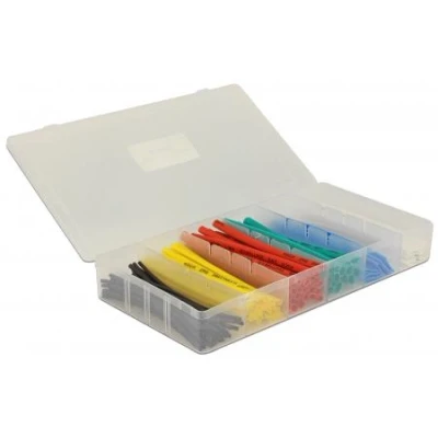 Afbeelding van Gereedschap Krimpkous assortiment 100 stuks in kleur BOX Delock