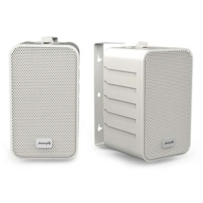 Afbeelding van Audibax Pícolo PR 42W Passieve HiFi luidspreker, 2 weg stereoluidspreker, 75 W, wandhouder inbegrepen, luidspreker met 10,2 cm (4 inch) woofer, surround sound