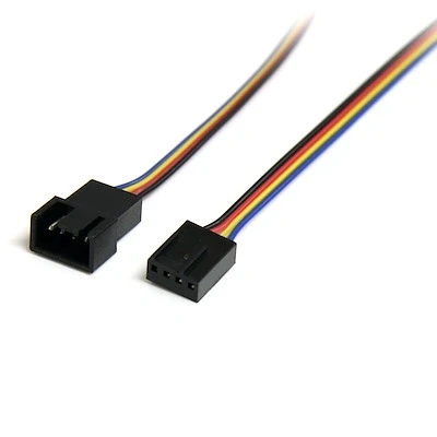 Afbeelding van StarTech.com 30cm 4 pins Verlengkabel voor Ventilatorvoeding M/F