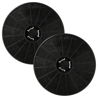 Afbeelding van vhbw 2 x actieve koolfilter compatibel met Klarstein Eleonora 10035380, 10035381, 10035382 afzuigkap 16 cm
