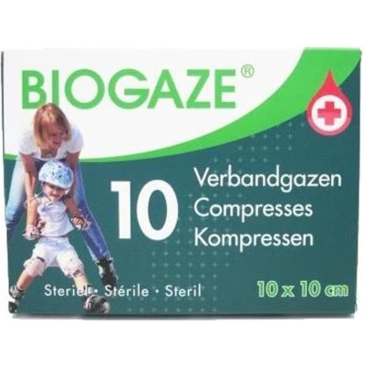 Afbeelding van Biogaze Verbandgazen 10x10cm 10st