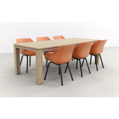 Afbeelding van Hartman Sophie Element Terra/Rome grey 240 cm. tuinset 7 delig