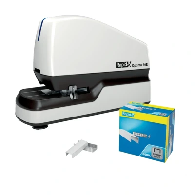 Afbeelding van Nietmachine Rapid Optima 70 elektrisch contactloos vel zwart/zilver