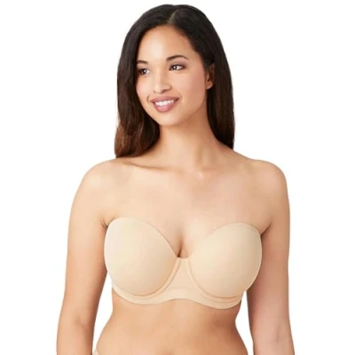 Afbeelding van Wacoal Vrouwen rode loper strapless draad beha bustier, Zand, 75B