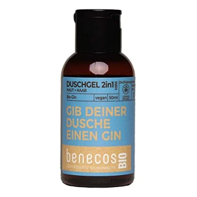 Afbeelding van BenecosBIO Mini douchegel 2 in 1 biologische gin huid en haar geef je douche een gin, veganistisch, gerecycled plastic