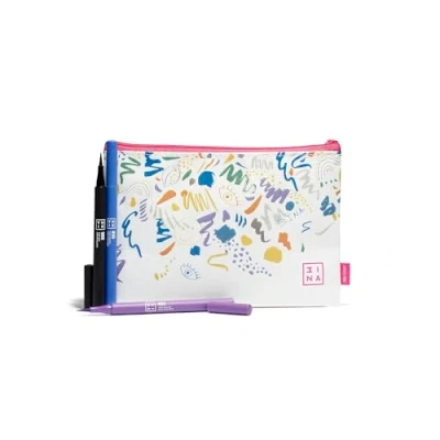 Afbeelding van 3INA MAKEUP My Liner Kit vloeibare eyeliner set, 10 uur langhoudende matte eyelinerstift met precisie punt, sterk gepigmenteerde linerkit, cadeauset, veganistisch, dierproefvrij