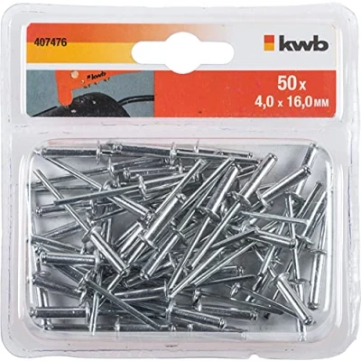 Afbeelding van KWB Popnagels 4,0 x 16,0 mm 50 stuks 407476