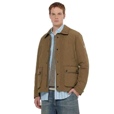 Afbeelding van Scotch &amp; Soda Geometric Quilted Jas, Heren, Maat: Large, Golden brown