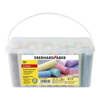 Afbeelding van Stoepkrijt 50 stuks in emmer Eberhard Faber