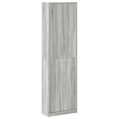 Afbeelding van vidaXL Kast Grijze Sonoma 55x25x189 cm Bewerkt Hout