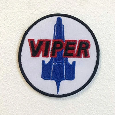 Afbeelding van Battlestar Galactica Viper Pilot Badge Iron op Naai Geborduurde patch