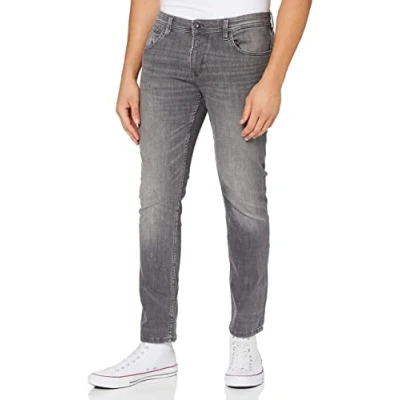 Afbeelding van TOM TAILOR Denim Mannen jeans 10622022 Aedan Straight, 10219 Used Mid Stone Grey Denim, 32W / 34L