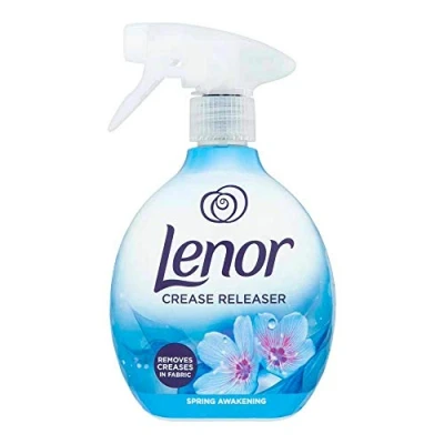 Afbeelding van Star Laundry Aids Lenor Crease Releaser Spray verwijdert plooien in stof. Spring Awakening Scent, 500 milliliter