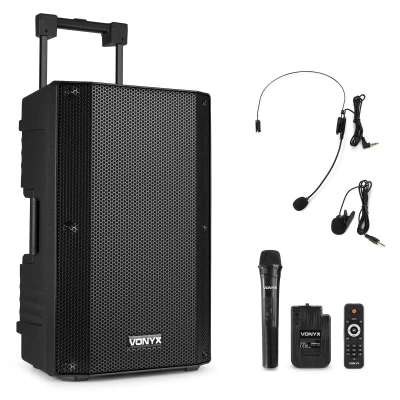 Afbeelding van Vonyx VSA500 BP portable speaker met Bluetooth en draadloze microfoon