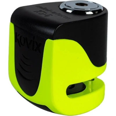 Afbeelding van Kovix KS6 Motor Scooter E Bike Remschijf Slot met 120db Alarm Fluo Geel