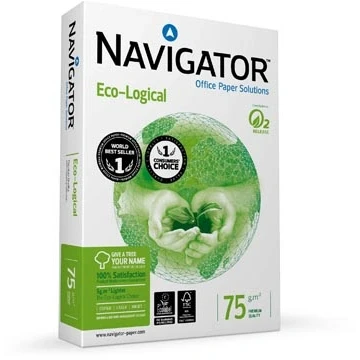 Afbeelding van Navigator Eco logical Printpapier Ft A4, 75 G, Pak Van 500 Vel Wit A4