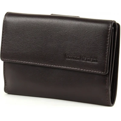Afbeelding van bruno banani Leren Portemonnee Cryptalloy Wallet Zip With Flap Brown Bruine