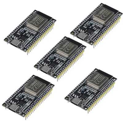 Afbeelding van AZDelivery 5 x ESP32 NodeMCU Module WLAN WiFi Dev Kit C Development Board met CP2102 en USB aansluiting ESP 32 wroom compatibel Arduino inclusief e book