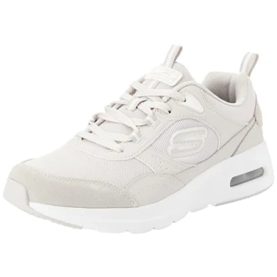 Afbeelding van Skechers Sport AIR Court Sneakers laag, Heren, Maat: 48.5, Natural Leer en textiel
