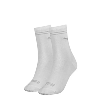 Afbeelding van PUMA CLSSC Sok voor dames, verpakking van 2 stuks, wit, 38 EU