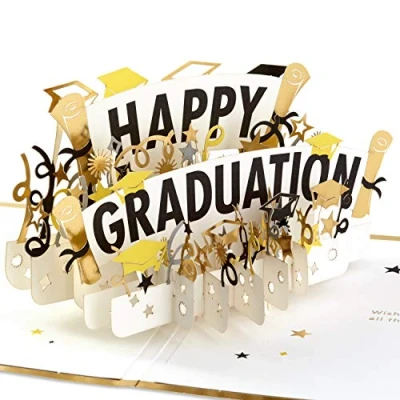 Afbeelding van Hallmark Signature Paper Wonder Pop Up Graduation Card (gelukkig afstuderen)