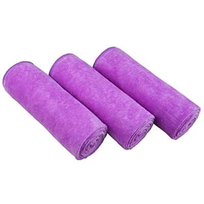 Afbeelding van MAYOUTH Microvezel Sporthanddoeken Sneldrogende en Absorberende Gymhanddoek Workout Zweethanddoeken Voor Sportschool, Yoga, Camping, 3 Stuks 40 cm x 80 cm,Paars