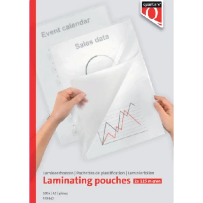 Afbeelding van Lamineerhoes Quantore A3 2x125micron 100stuks
