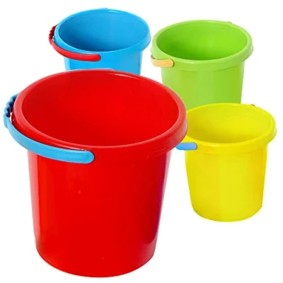 Afbeelding van BLUE SKY Emmer Strandspel 045118NP Willekeurig Model 1 Stuk Plastic Kinder Speelgoed Buitenspel Zand 17 cm Vanaf 10 Maanden