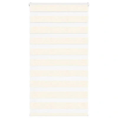 Afbeelding van vidaXL Zebra rolgordijn 85x100 cm stofbreedte 80,9 marmerbeige