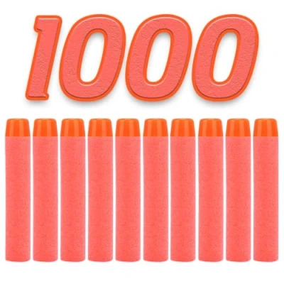 Afbeelding van König Design Nerf pijlen 1000 stuks munitie dart bullets navulling darts foam voor N Strike Elite Blasters Series Hasbro Fortnite