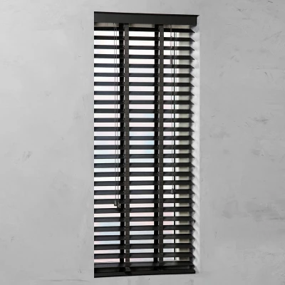 Afbeelding van Houten Jaloezie 50 mm Smart Black 120x220cm (Zwart)