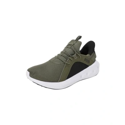 Afbeelding van PUMA Unisex Softride Carson Ease in Road Running Schoen, Olive Zwart Wit, 37 EU