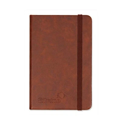 Afbeelding van Silvine A6 Executive Soft Feel Notebook Tan. 160 pagina&#039;s (80 vellen) gelinieerd 7mm schijnbeweging. Ref 196TN