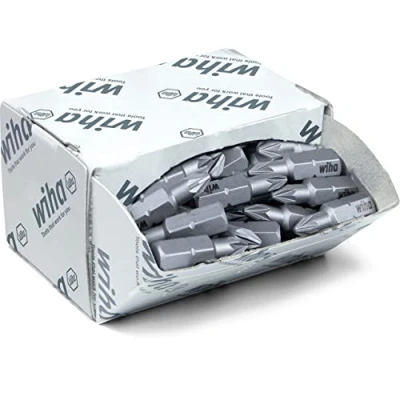 Afbeelding van Wiha Bitset Standard 25 mm Pozidriv (PZ1) 50 delig 1/4 in grootverpakk
