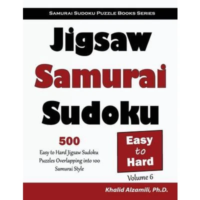 Afbeelding van Jigsaw Samurai Sudoku: 500 Easy to Hard Sudoku Puzzles Overlapping into 100 Style: 6